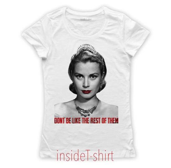 

GRACE KELLY T-SHIRT Women Pop Cinema Princess Cool Fashion T-SHIRT GIRL M