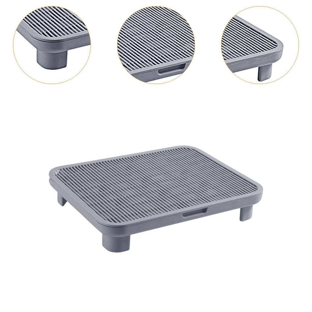 Cat Litter Box Step Double Layer Mat Nonslip Litter Trapper Pad for Cat Litter Cabinet Ramp Use
