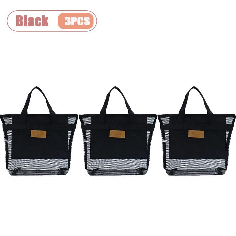 Travel Beach Bag Tote Bag with Mesh Pockets Outdoor Swimmer Toiletry Bag Organizer Packing Cube Carry on Bag for Vacation