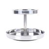 ° Rotating Two Tier Condiment Organizer Turntable Spice Rack Bathroom Kitchen Shelf