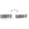 Wall Mounted TV Cabinet Concrete Grey 98 x 31 x 30 cm