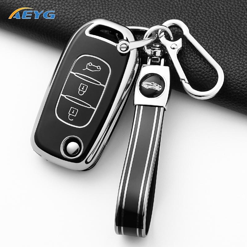 Car Key Case Cover Fob For Lada Vesta Granta Xray Kalina Priora Sedan Sport For Renault Fluence Clio Megane Keychain Accessories