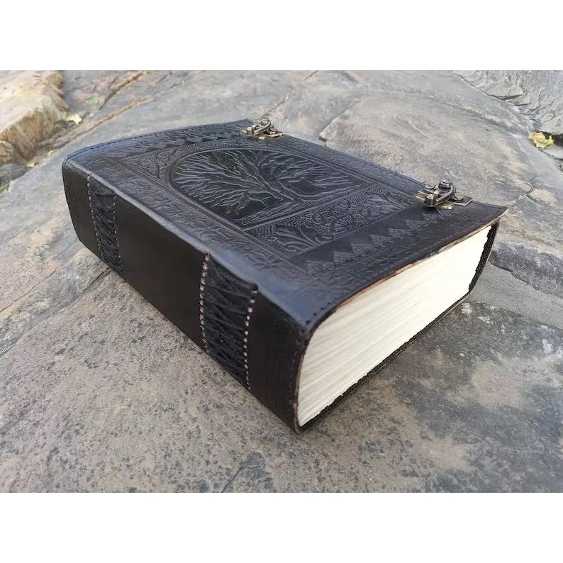 Extra Large 600 Pages Leather Journal, Tree Life Journal, Handmade Tree Notebook
