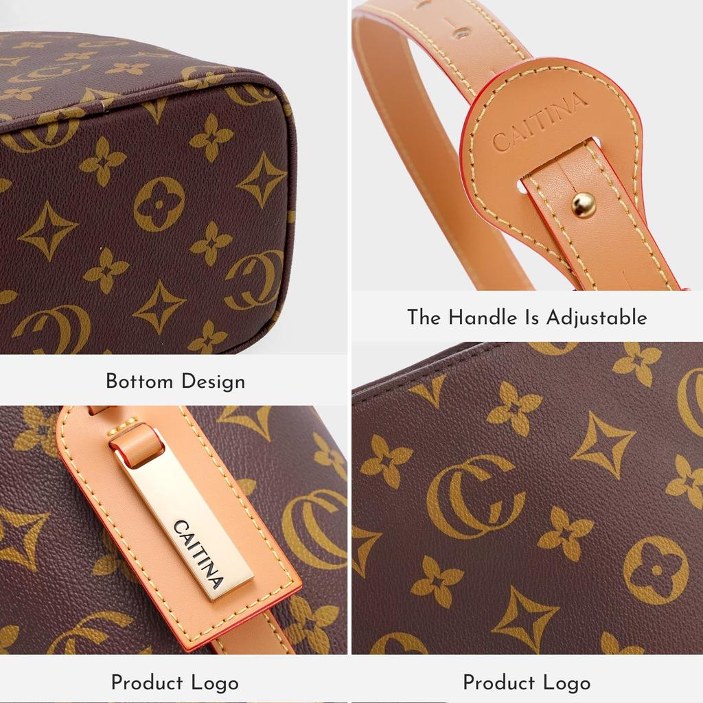 Damen Ledertasche, Große Kapazität, A4 Format, Leicht, Unterteilt, Standfest, 2-Wege, Umhängetasche, Crossbody-Tasche, Business, Pendeln, Anhänger