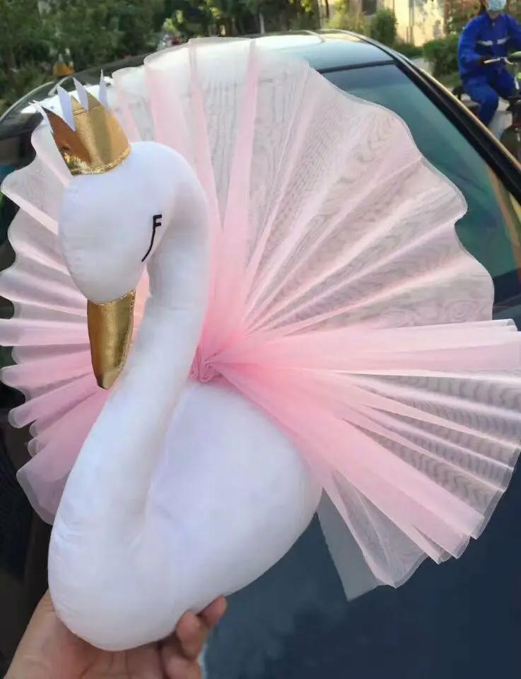 INS Cartoon Tiere Kopf Wanddekoration 3D Kinderzimmer Ornamente Elefant Schwan Heim Anhänger Kinder Baby Mädchen Zimmerdeko Geschenk