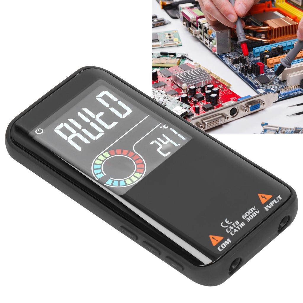 Color LCD Multimeter Rechargeable Digital Multimeter Auto Ranging High Accuracy AC Voltage Meter with Color LCD Screen