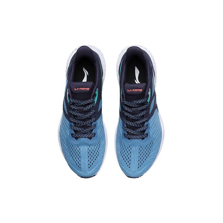 LiNing Cushioning Support Non-Slip Wear-Resistant Breathable Low-Top Running Shoes Unisex sneaker Blue Black ARHR055-3