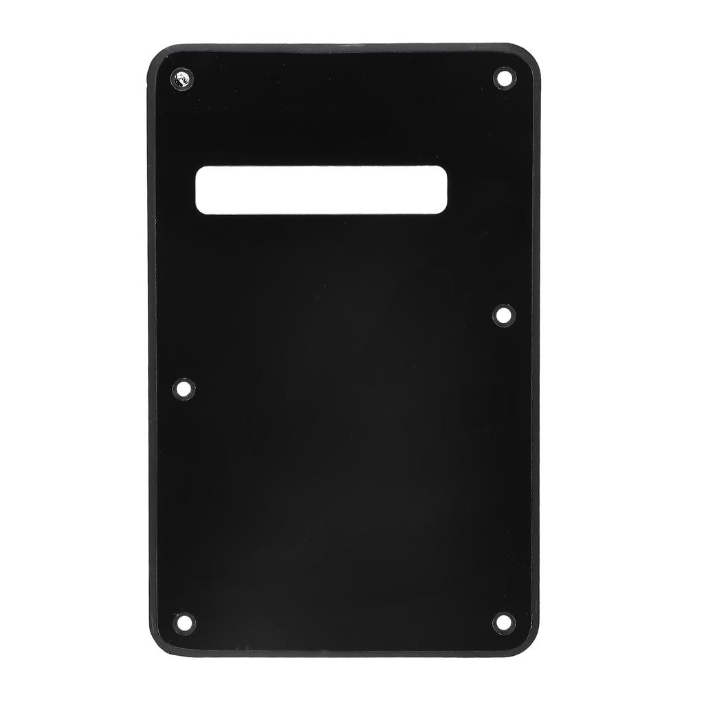 Guitar Back Plate Scratch Resistant Electric Guitar Tremolo Cavity Cover Backplate for ST SQ Black