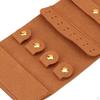 Jewelry Roll Storage Bag with Tie Close for Rings Earrings Necklaces Rose Red