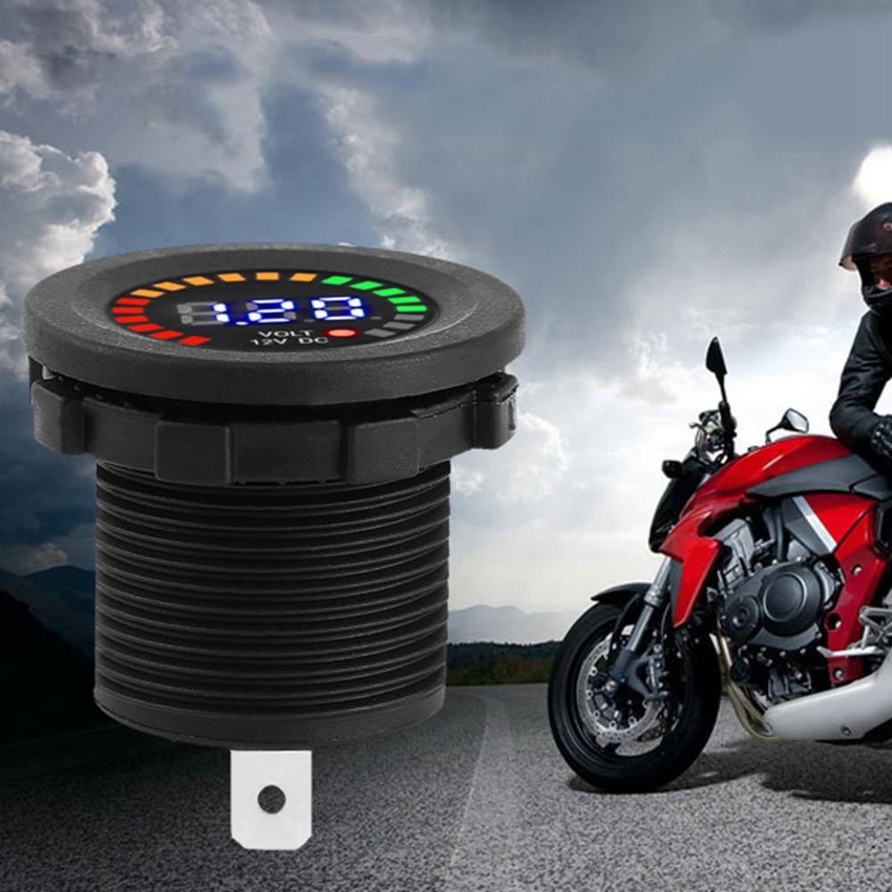 Black Digital Voltmeter Waterproof Waterproof Voltmeter New Car Battery Voltmeter  Motorcycle Car