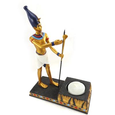 Les Trésors De Lily [J9941] - 'Ramses II' Multi-colored Candlestick
