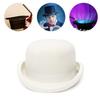 Wool Fedora Top Hat White Short Brim Magician Hat Surprise Gift for Boyfriend
