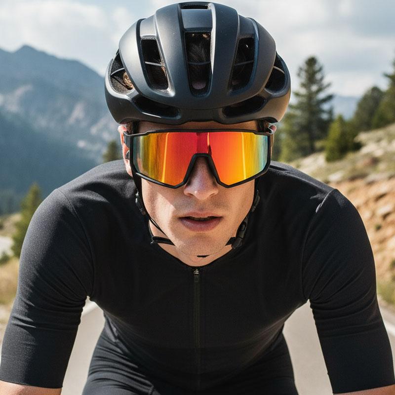 New Cycling Glasses UV Windproof Sunglasses Outdoor Sports Colorful Goggles Personalized 9837