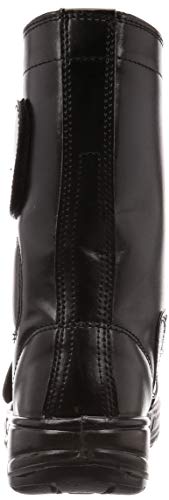 Co-cos Nobuoka Logantos Safety Work Shoes, Long Boots with Toe Cap, Velcro Closure, Lightweight, Men's, Black, Size 28cm