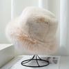 Autumn and Winter Faux Mink Hats for Women High End and Versatile In Winter Plush Fisherman Hats Headwear Warm and Ear Protecting Mongolian Hats