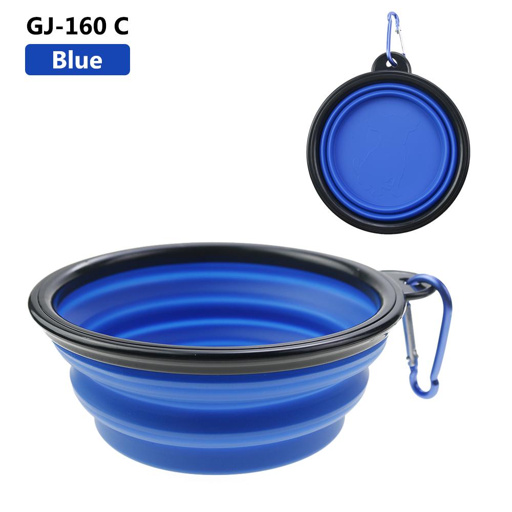 1 STuks 350ml Zachte Siliconen Hondenschaal Opvouwbaar Reizen Voor Draagbare Inklapbare Voedsel Water Voeding Ophangbare Opslag Geurloos