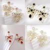 Alloy Butterfly Bow Earrings For Women With Retro Vintage Style Seasonal Accessory