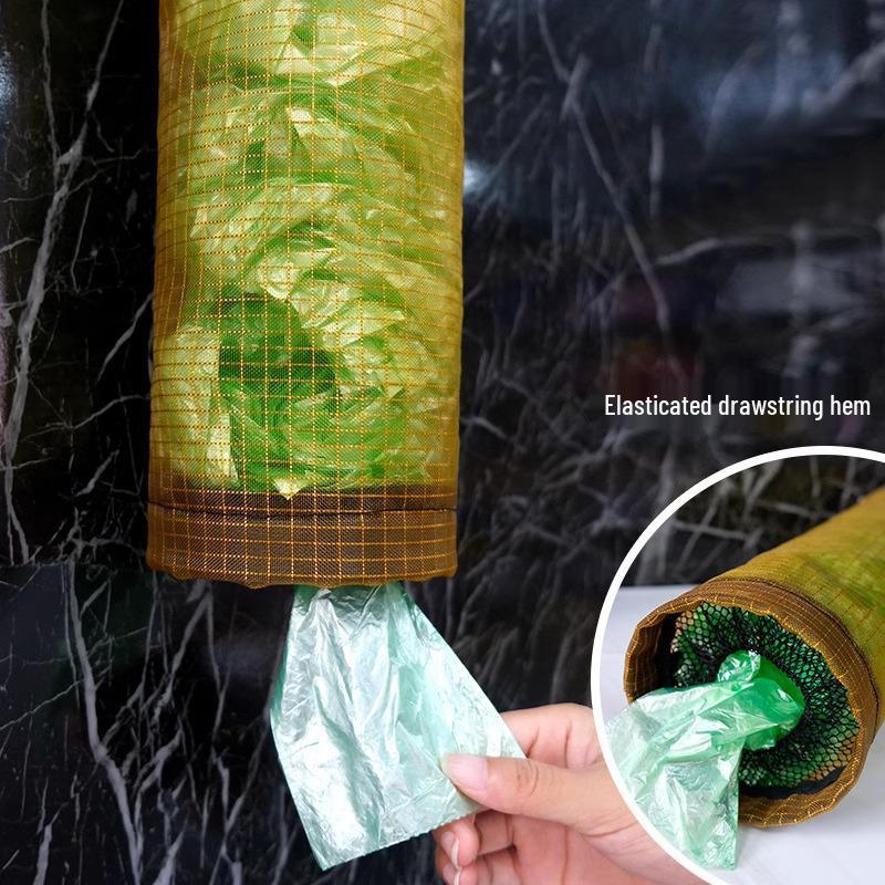 Wall-Mounted Kitchen Trash Bag Storage Rack