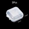 5/10Pcs Small Boxes Square Transparent Plastic Box Jewelry Storage Case Finishing Container Packaging Storage Box for Earrings