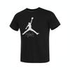 Jordan Logo Letter Round Neck Versatile Short Sleeve T-Shirt Kids Tops Black HQ7658-010