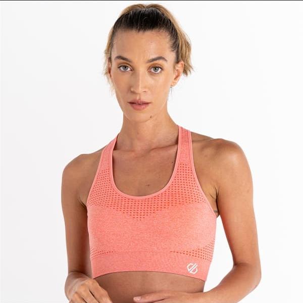 H4428 Dare2B Don'T Sweat It Bra Apricot Women'S Sports Bra Xs