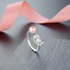 Lindon Classic 925 Sterling Silver Zircon Ring Ladies Jewelry Wedding Promise Party Gift