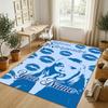 Personalized Crystal Velvet Carpet,Sabrina Carpenter Custom Printed Name, Plush Area Rug For Home Indoor Decor