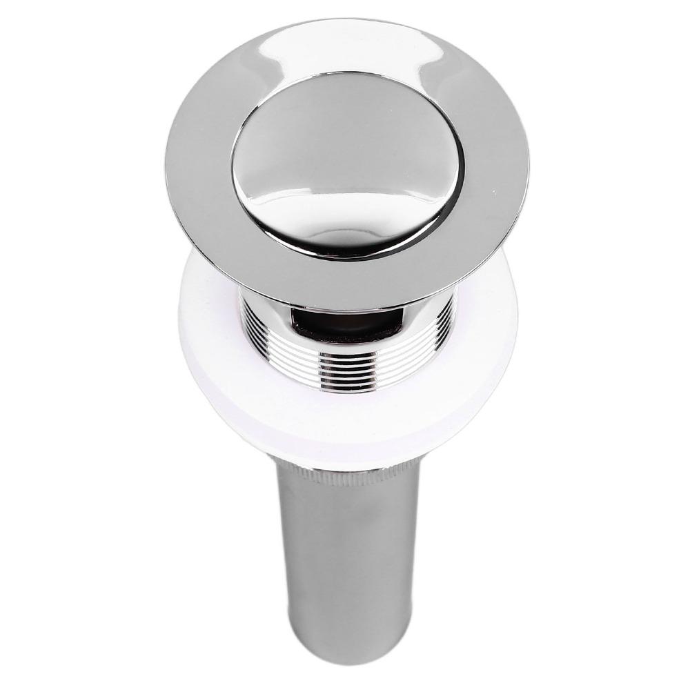Stainless Steel Drain Stopper Push Bounce Sink Stopper Premium Sink Drain Parts  Bathroom