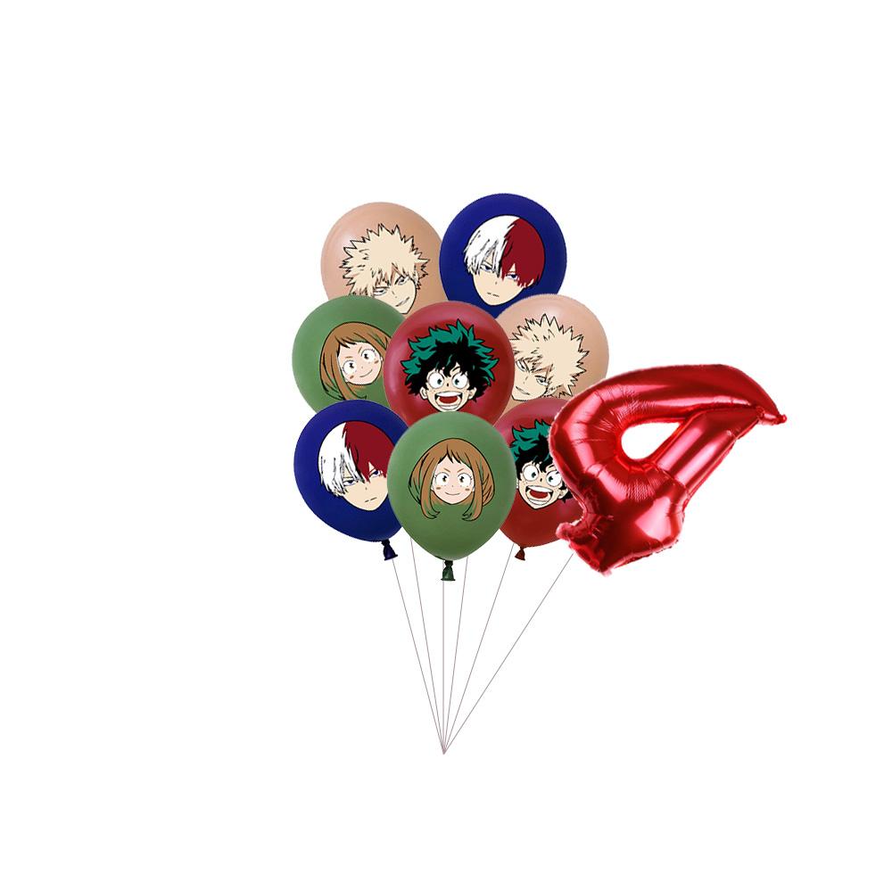 My Hero Academia Feste di Compleanno a Tema Decorazioni Set Palloncini Stoviglie Tovaglie Topper per Torta Articoli per Feste Baby Shower
