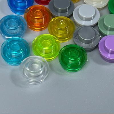 30 pezzi/lotto Mattoncini MOC Piatto Trasparente Rotondo 1x1 Scena Lago Oceano Fiume 30057 4073 Giocattoli Educativi da Costruzione Regalo per Bambini