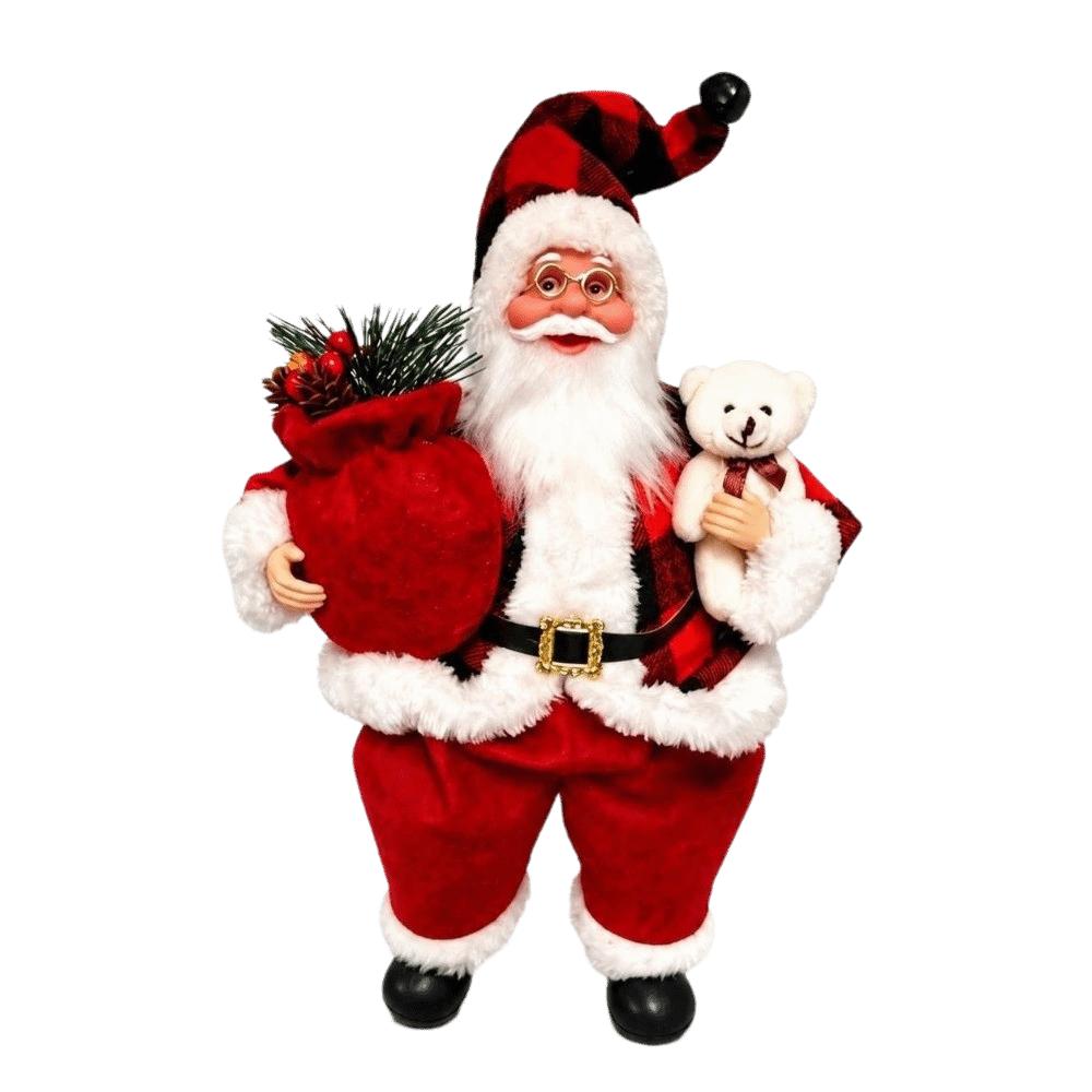 Figurine Santa Claus Doll Toy 12 Inch Christmas Decorations Gift For Friends