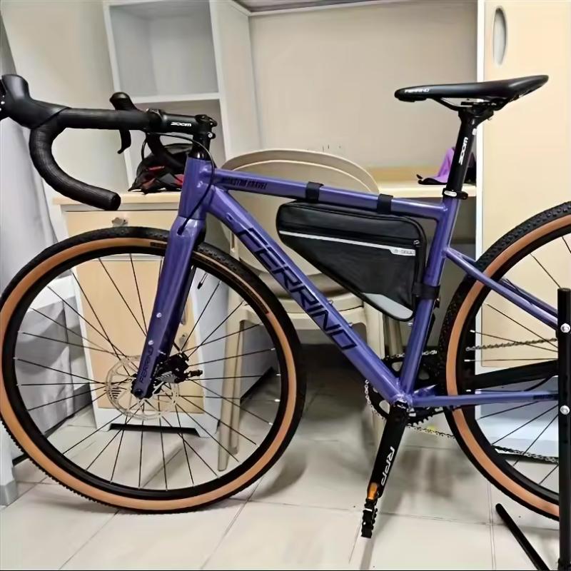 Bicycle Triangle Bag Front Tube Frame Saddle Storage Bag Waterproof Pouch Durable Bike Versatile Durable Bag Bicycle Accessories
