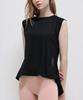 Debiweeo Women'S Yoga Wear Devi-Ts0010-Black Pilates Cover-Up Opening Sleeveless