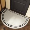 Entrance Door Mat Non-slip Wear-resistant Dirt-resistant Carpet Semi-circular Line Texture Garden Rug Outdoor Home Decor Mats