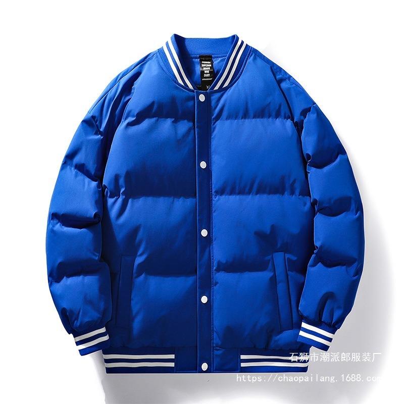 New autumn and winter baseball jersey couple cotton-padded jacket men's thermal cotton-padded jacket n trendy jacket men's down cotton-padded jacket