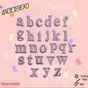 Pink English Letter Iron-on Embroidery Cloth Patch for Clothing