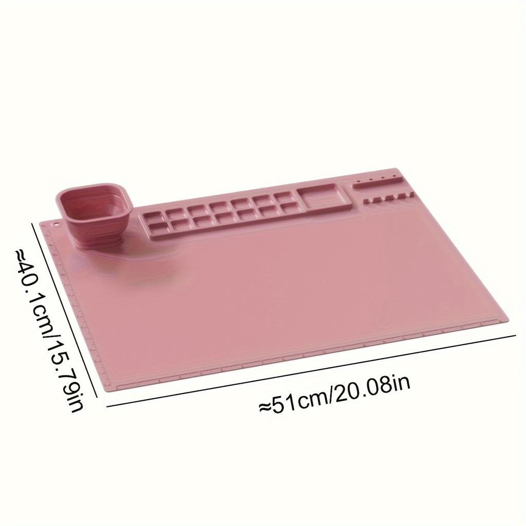 1pc Silicone Painting Mat, Art Mat, Silicone Painting Mat, Washable Silicone Graffiti Mat, Oil Painting Mat, Color Painting Mat