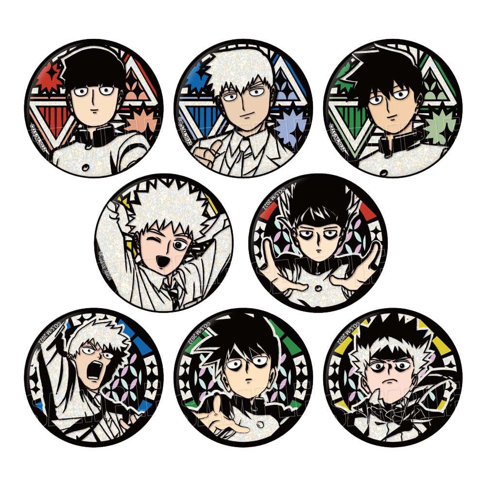

TV Anime Psycho 100 Kirietta Trading Glitter Can Badge Box of 8 Mob III