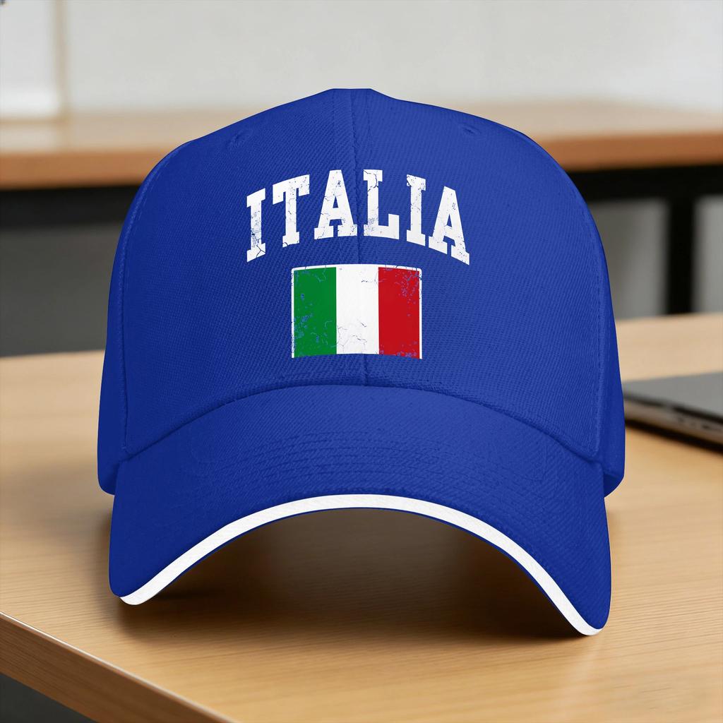 Summer Italia Italian Flag Vintage Baseball Cap  Hiking Fishing Casual CustomHip Hop Hats WoUnisex Unisex Dropshipping Baseball Caps