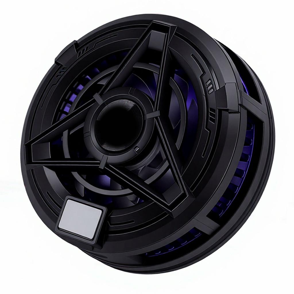 Semiconductor Mobile Phone Cooler Low Noise RGB Portable Magnetic Phone Cooling Fan with Clamp for Playing Games