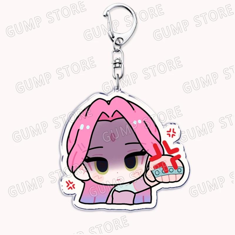 Beliebte Anime Alien Bühne Chibis Musik Schlüsselanhänger für Zubehör Tasche Luka Ivan Till Mizi Hyuna Sua Schlüsselanhänger Schmuck Fans Geschenke