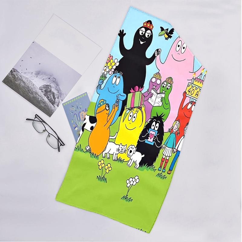 Barbapapa Fashion Beach Towel: Ideal for Summer Adventures Soft, absorbent and quick drying suitable for swimming and bathing