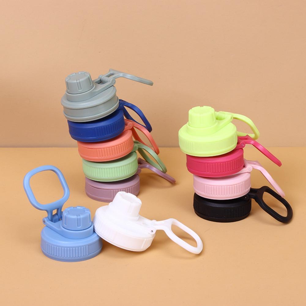 Plastic Sports Bottle Lid Leak Proof Vacuum Cup Lid Water Bottle Handle Cover  Wide Mouth Tumbler