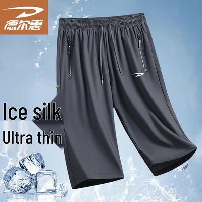 Deerhui Herren Ice Silk Freizeit-Sportshorts