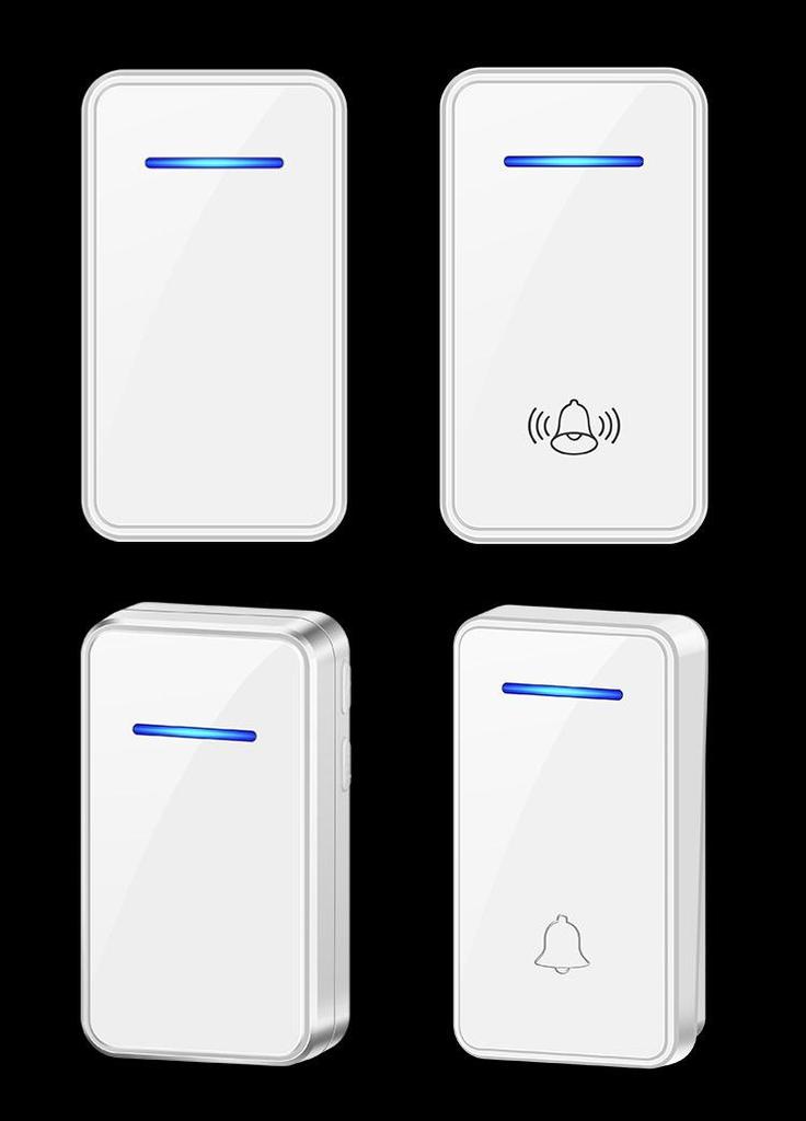 Wireless Self-Powered Long-Range Entry Doorbell for Elderly, Multi-Volume, No Battery Needed