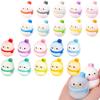 Floating Round Snowman 20 Types X 1 of 20 Pieces Total Normal Colors 10 Skeleton Volume for Sharing At Toy Doll Figure Bathroom Toy Toy Festival Goods