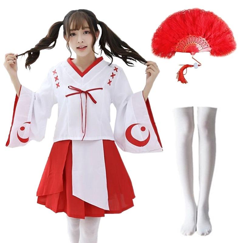 Export Japanese maid anime Bliss Pure Land, kimono, Platycodon dress adult women's cosplay