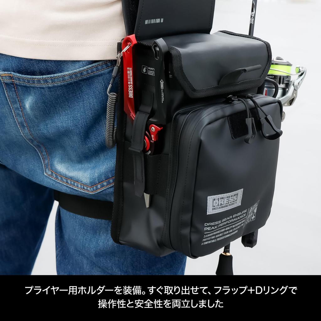 DRESS Tactical Leg Bag Airborne MC Fishing Bag Backpack Tool Case Run Gun Ajing Light Game Large Capacity Multifunctional Rod Holder &