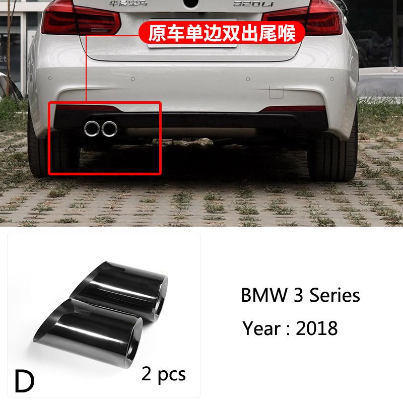 For BMW 1 2 3 4 5 Series X1 3GT F20 F22 F30 F32 F34 F36 F10 F48 Car-Styling Stainless Steel Car Exhaust Muffler TailPipes Cover