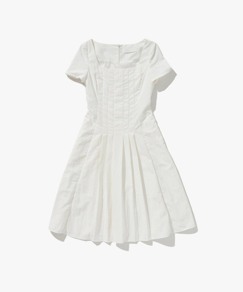 PLAC WOMEN Pintuck Short Sleeve Dress